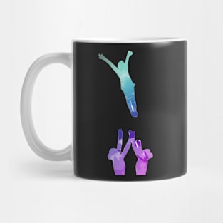 Women’s group doing straight jump to back Mug